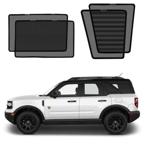 BWEN Car Window Shades Fit for Ford Bronco Sport 2021-2025, Magnetic Sunshades for Car Windows, Sun Protection Breathable Camping Window Covers, Privacy Protect for Kids,Family,Pets