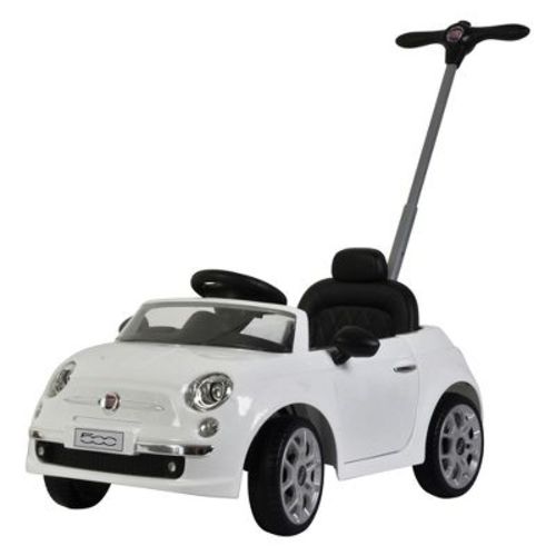 Best Ride On Cars 2-in-1 Fiat 500 Baby Toddler Toy Push Vehicle Car Stroller With 40 Pound Capacity For Children Ages 1 To 3 Years, White