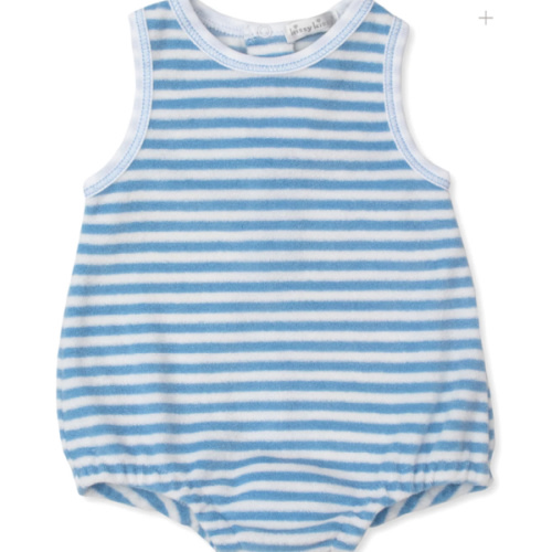 Cabana Terry Stripes Light Blue Bubble