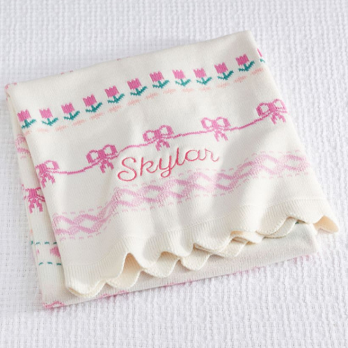 LoveShackFancy Fair Isle Baby Blanket | Pottery Barn Kids