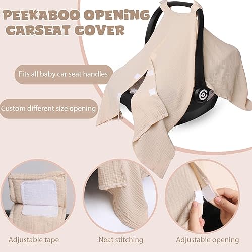 Baby Car Seat Cover Muslin