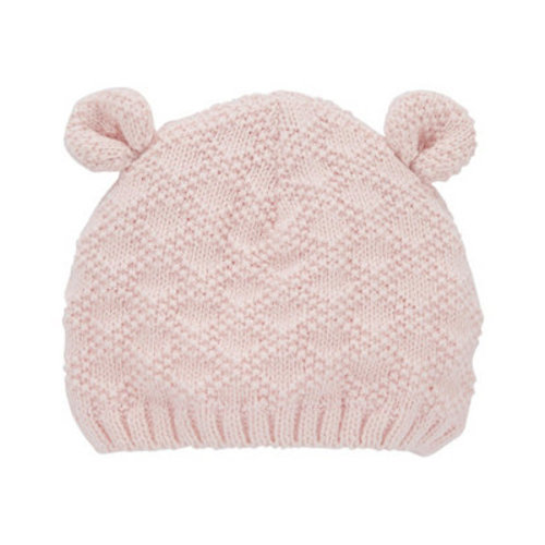 Baby Girls Knit Hat with Bear Ears