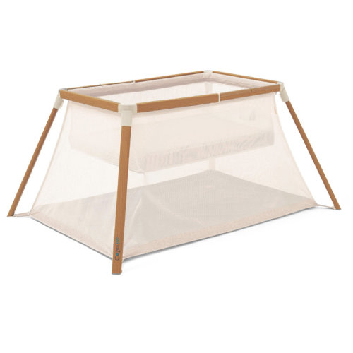 Tutti Bambini CoZee Go 3-in-1 Travel Bassinet, Crib, and Playard in Oak & Charcoal | Wayfair