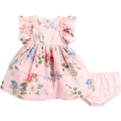 Rylie Floral Organza Party Dress & Bloomers