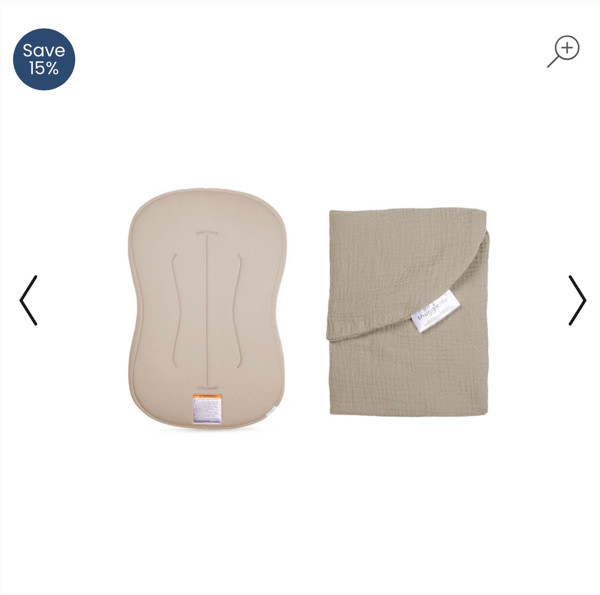 Lounger Curve + Muslin Cover Set | Birch
