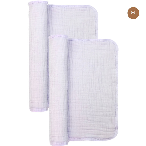 Cloud Muslin™ Burp Cloth 2 Pack - Lilac