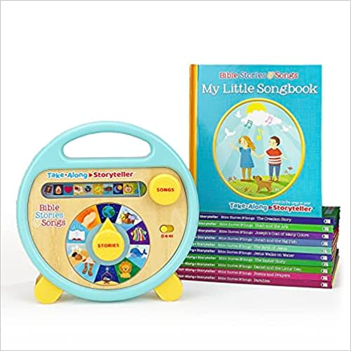 Bible Stories and Songs Interactive Electronic Take Along Storyteller with 11 Books