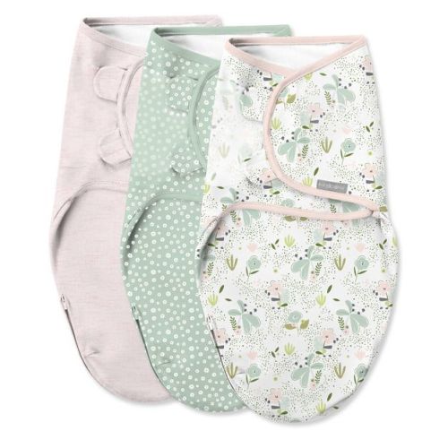 Swaddleme By Ingenuity Easy Change Zipper Baby Swaddle - 0-3 Months - Peekaboo Panda