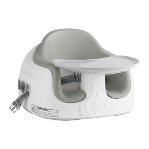 Bumbo Baby Infant Toddler Soft Foam Multi Seat With Removable Tray And Safety Buckle Straps For Kids' 6-36m - Cool Gray