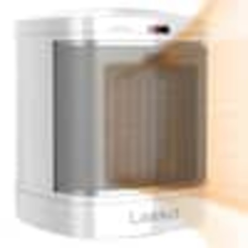 Lasko 1500-Watt 7.65 in. Electric Bathroom Ceramic Space Heater with Fan and ALCI Safety Plug CD08210