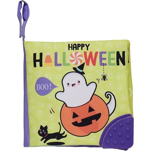 Baby Starters Magic Years Soft, Crinkle Activity Book with Teether, Tabs and Strap, 5 inches (Happy Halloween)