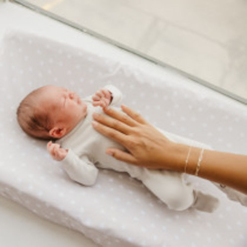 Copper Pearl Printed Premium Knit Diaper Changing Pad Cover - Twinkle