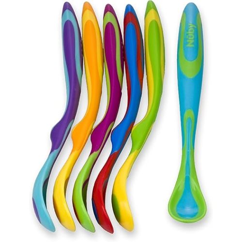 Nuby 6 Piece Fun Feeding Spoons