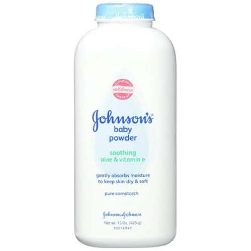 Johnson's Pure Cornstarch Baby Powder Soothing Aloe & Vitamin E 15oz Each