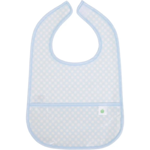 The Wipe It Bib, Blue Gingham - Apple of My Isla Bibs | Maisonette