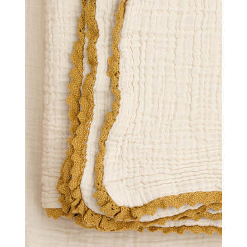 Soft, Heirloom Lace Baby Blanket | Organic Cotton Gauze | Willaby – willaby