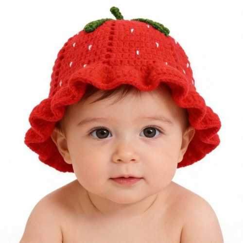 Crochet Hats, Strawberry Hats, Women's Hats, Baby Hats, Bucket Hats, Knitted Hats, Girls' Hats