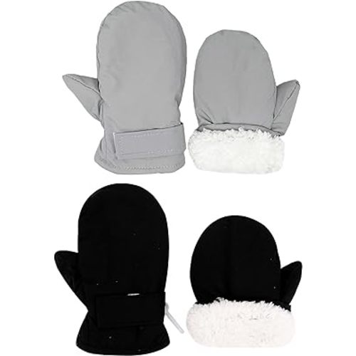 Toddler Gloves Kids Mittens Winter Warm Lined Fleece Gloves Waterproof Snow Baby Mitten for Boys Girls