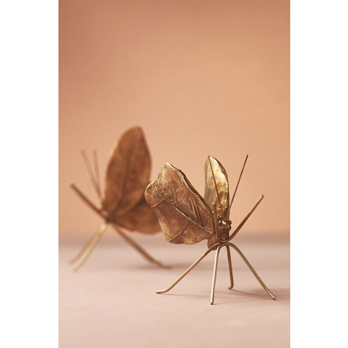 Gold Butterfly Decorative Objects, Set of 2