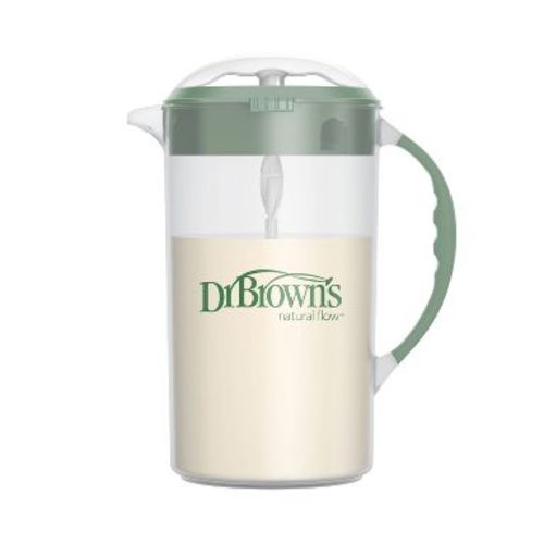 Dr. Brown's Baby Formula Mixing Pitcher with Locking Lid & No Drip Spout - 32oz - Green