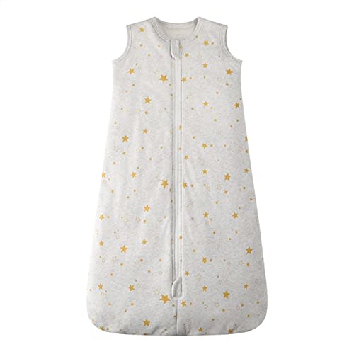 Owlivia Baby Organic Cotton Sleeping Bag with 2-Way Zipper, Organic Cotton Wearable Blanket,Unisex Sleep Sack