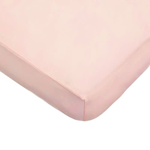 American Baby Company Supreme Fitted Crib Sheet 28" x 52", Enhanced Thickness for Soft, Breathable Neutral 100% Cotton Jersey Comfort, Blush, for Boys and Girls