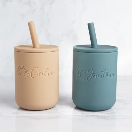 Custom Name Silicone Sippy Cup
