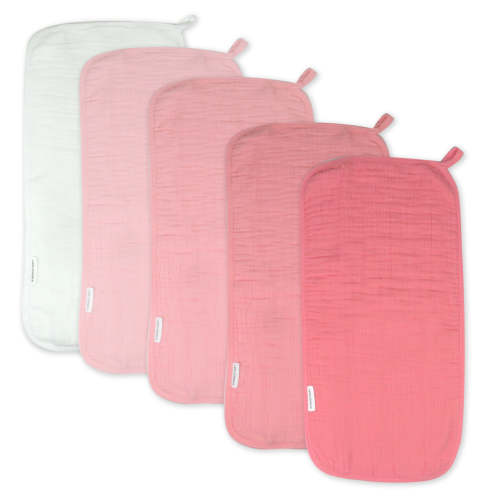 5-Pack Organic Cotton Multi-layer Woven Burp Cloths | Honest Baby Clothing