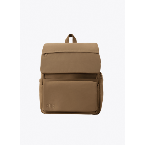 BÉIS 'The Ultimate Diaper Backpack' in Camel - Diaper Bag Backpack in Camel Brown