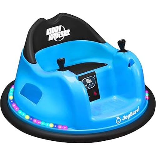 6V Bumper Car for Toddlers/Electric Ride On Toys for Ages 1.5-4 Years, 3 Speeds, LED Lights, 360 Degree Spin, Bluetooth with Remote Control Safety Certified Bumping Toy Gift for Kids