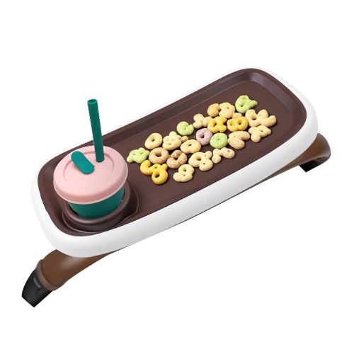 Snack Tray Compatible with Nuna Strollers, Stroller Tray Attachment Fits for Nuna, Stroller Trays with Cup Holder, Strollers Cup Holder, Easy to Install, Ideal for Strollers Accessories