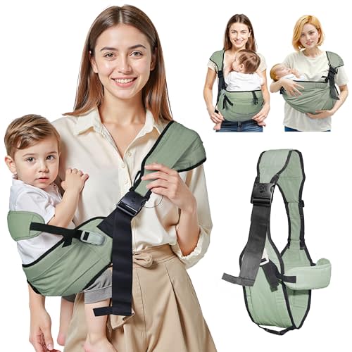 Oblitor Baby Carrier Newborn to Toddler,Adjustable Baby Sling Carrier,Comfortable and Lightweight Toddler Carrier for 25-60 lbs,Ideal for Shopping Travelling