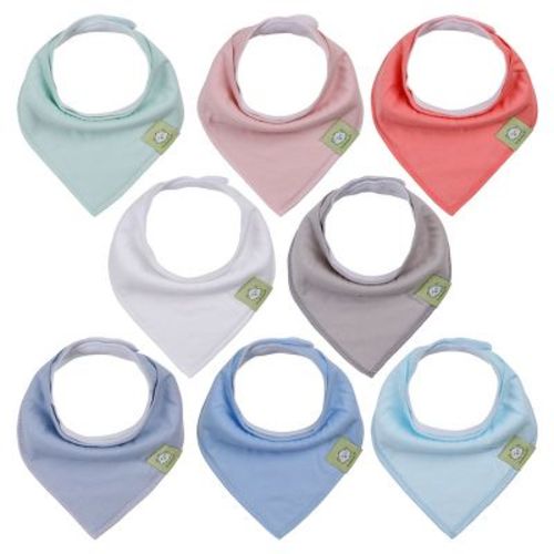 Keababies 8pk Organic Baby Bandana Drool Bibs, Stylish, Super Absorbent Drool Bibs For Boys And Girls