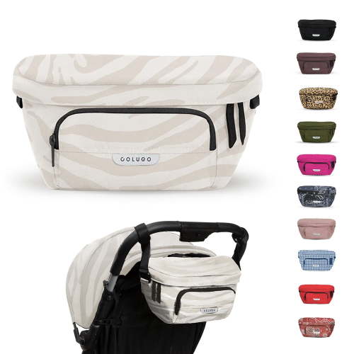 Colugo - The On the Go Organizer, Designed to Fit Stroller, Dune Zebra