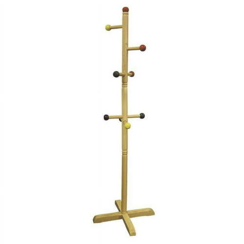 Kids Primary Color 8-Peg Coat Rack