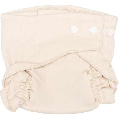 Osocozy Two Sized Fitted Cloth Diaper - Soft, Durable and Absorbent 100% Cotton Birdseye Weave Material. Easy to Use Snap Closures. Size 1 Fits 7-18 lbs - 1 Pack