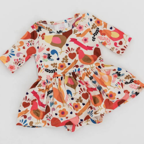 Little Red Hen Twirl Bodysuit | Mila & Rose