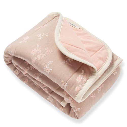 Burt's Bees Baby 100% Organic Cotton Reversible Blanket, Nursery, Stroller & Tummy-Time m