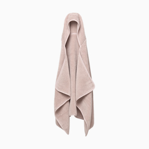 The Organic Ribbed Hooded Towel - Rose