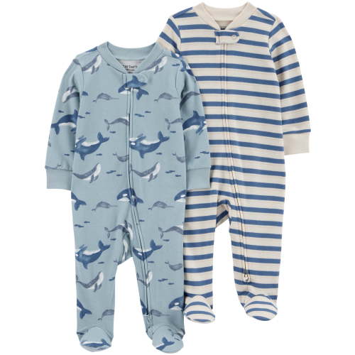 Carter's Child of Mine Baby Sleep N Play, 2-Pack, Sizes Preemie-6/9 Months
