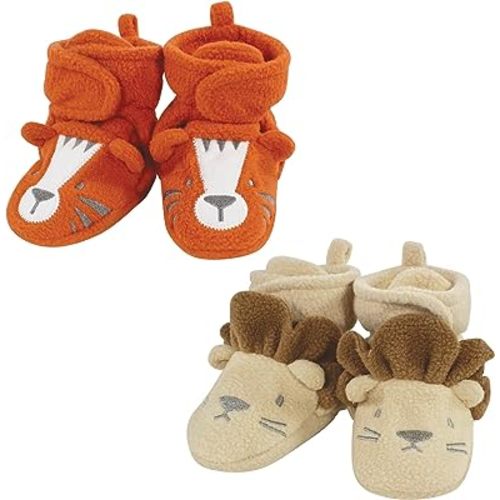 Hudson Baby Unisex-Child Cozy Fleece Booties Slipper Sock