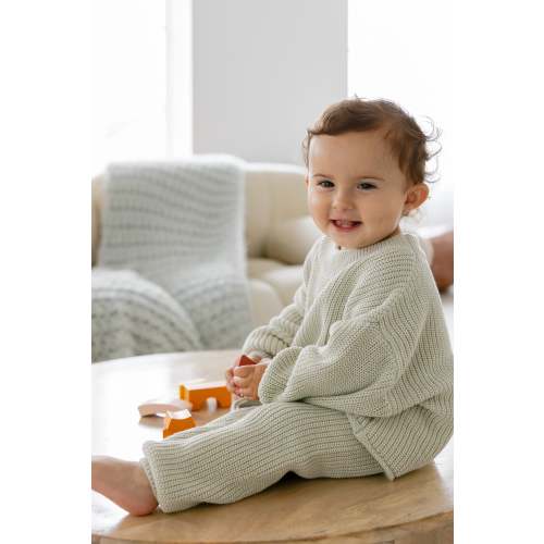 Elliot Knit Set in Grey