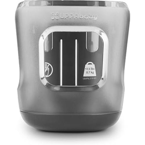 UPPAbaby Cup Holder for Vista, Cruz, Minu Strollers - Quick, Intuitive Attachment + Removal - Securely Holds Various Size Beverages - BPA Free + Dishwasher Safe - Folds Attached