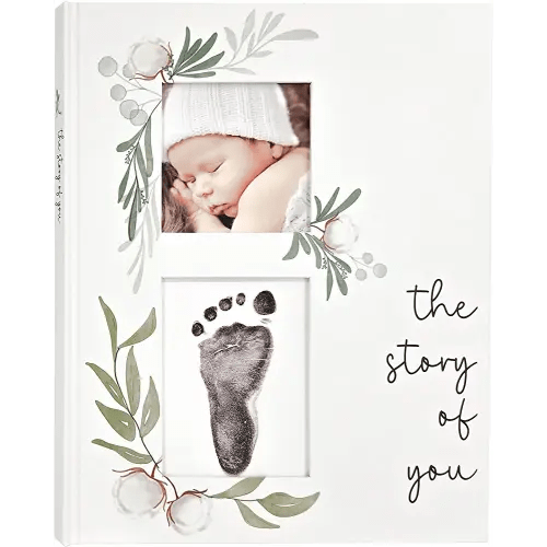 Baby Memory Book for the Modern Minimalist - Simple Baby Book for Boy or Girl - First Years Journal - Monthly Milestone Keepsake Record Book - Gender Neutral Pregnancy Gift for Baby Shower