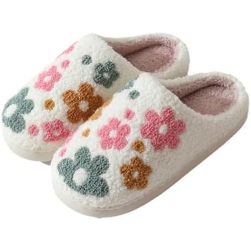 Cozy Furry Slippers for Women & Men, Bear Paw, Cat, Halloween, Christmas Designs, Warm Indoor Non-Slip Winter House Shoes