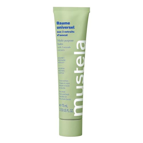 Mustela Avocado Multi-Purpose Balm - Natural Vegan Moisturizer for Face, Lips, Hands & Body - Dry Skin Relief - 2.53 fl. oz.