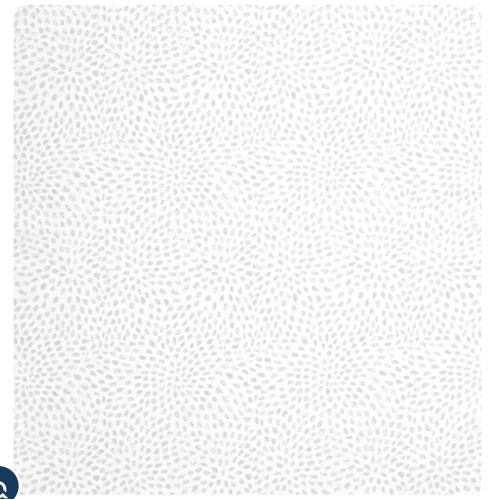 BassiNest Fitted Sheet 100% Cotton | Pebble - white | HALO