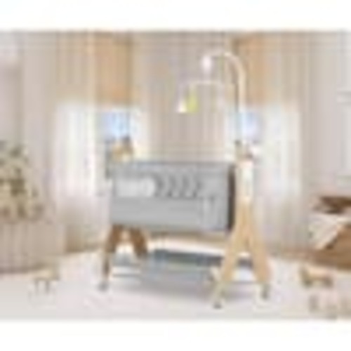 Dream On Me Gray Horton Bassinet and Bedside Sleeper 3992-GY
