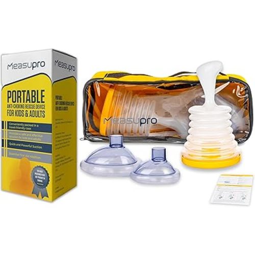 Choking Rescue Device, Portable Anti-Choking Rescue Device for Kids & Adults - Quick First Aid Kit with Airway Suction, Ensures Safety With Bag