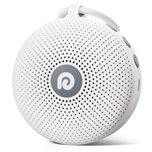 Dreamegg White Noise Machine - Portable Sound Machine for Baby Adult, Features Powerful Battery, 21 Soothing Sound, Noise Canceling for Office & Sleeping, Sound Therapy for Home, Travel, Registry Gift - Classic White
